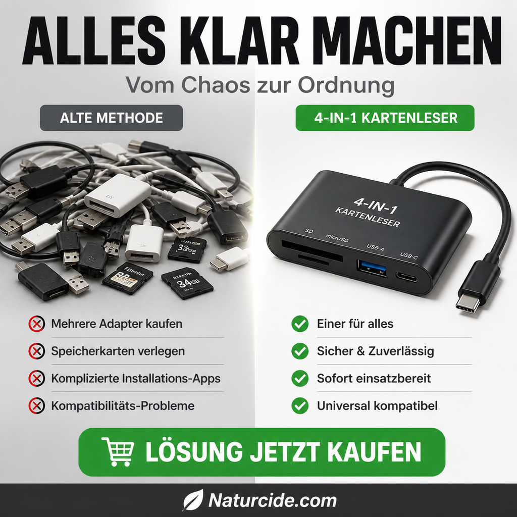 3-in-1 USB-C Speicherkartenleser