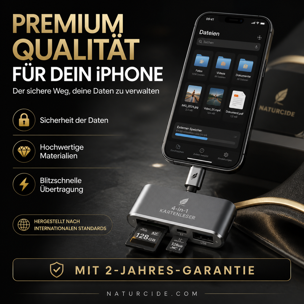3-in-1 USB-C Speicherkartenleser