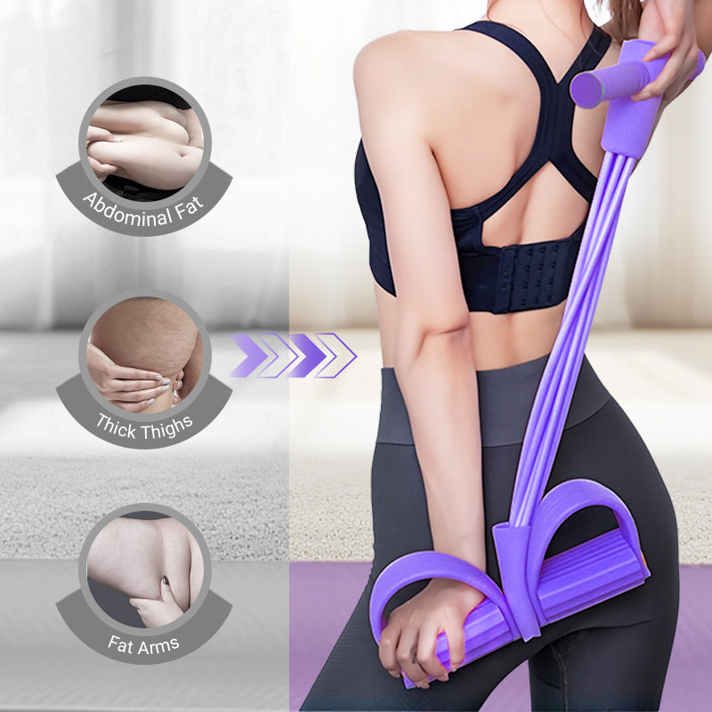 ✨2025 Hot Sale🔥32 Fitness Resistance Bands-4 Tube Pedal Ankle Puller