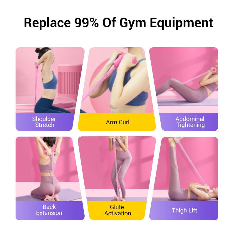✨2025 Hot Sale🔥32 Fitness Resistance Bands-4 Tube Pedal Ankle Puller