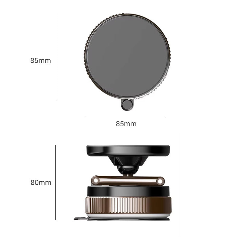 Magnetische Halterung für Telefone mit 360°-Drehung und Vakuumbefestigung