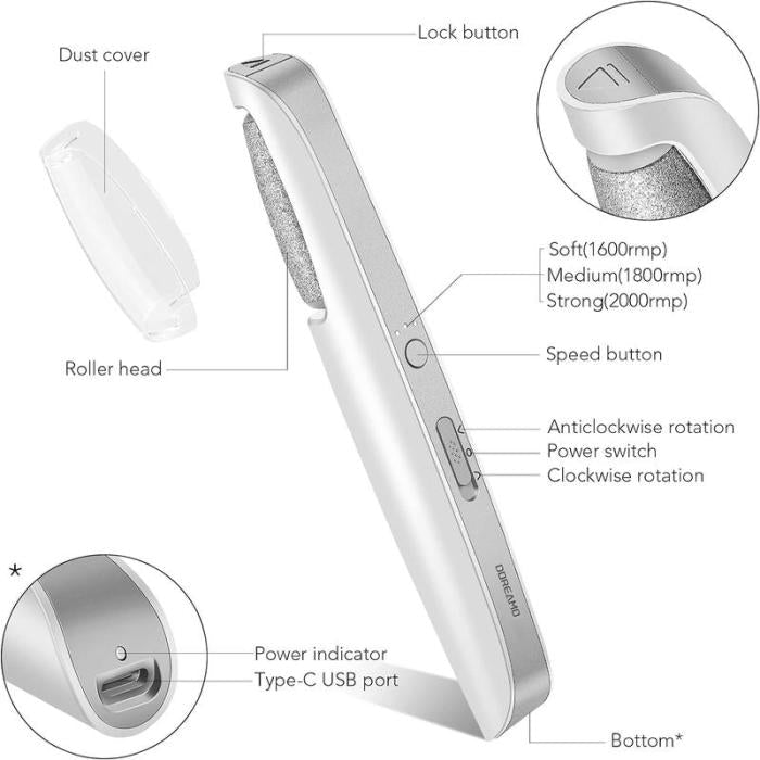 🔥Last Day Special Price £12.99!!💥-🎁Portable Electric Feet Callus Remover